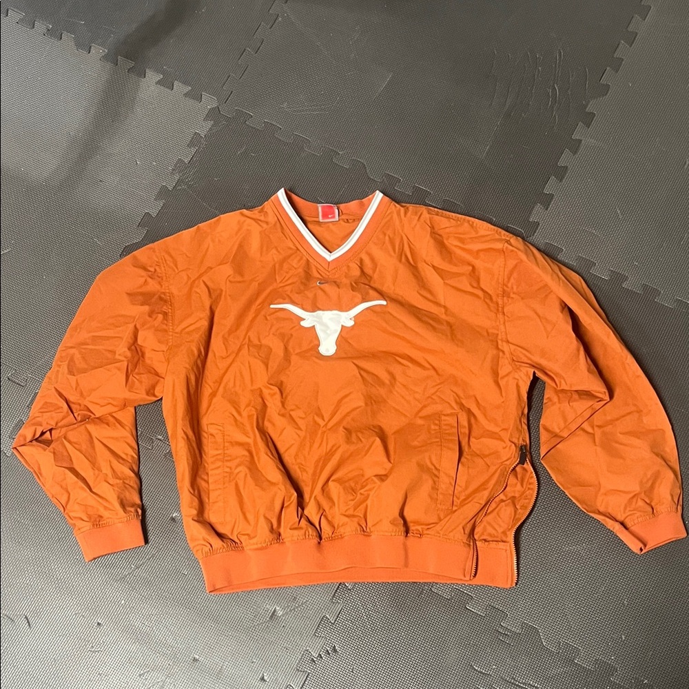 Orange Nike Texas Longhorn windbreaker